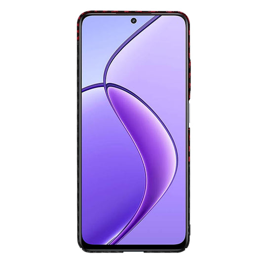 Futrola za Realme 12x / 12, Techsuit, Carbonite FiberShell, Crno Crvena