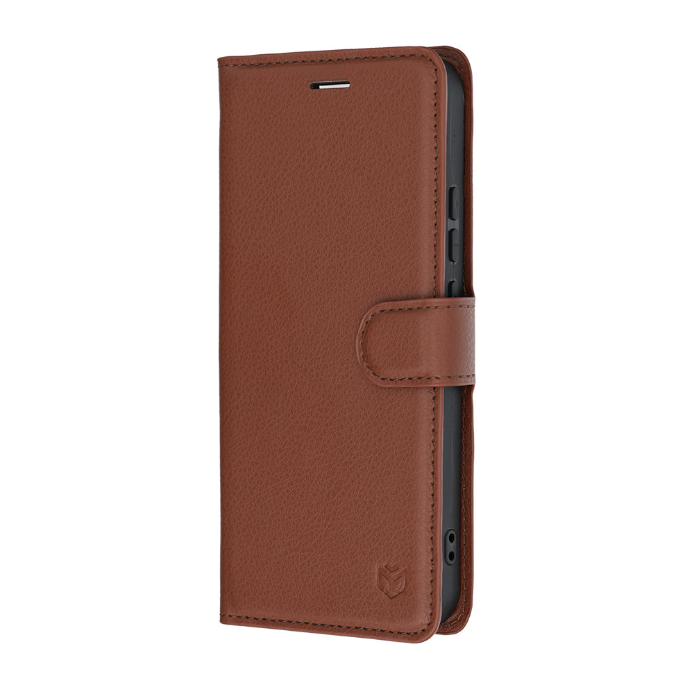 Futrola za Realme 16, Techsuit, Leather Folio, Braon