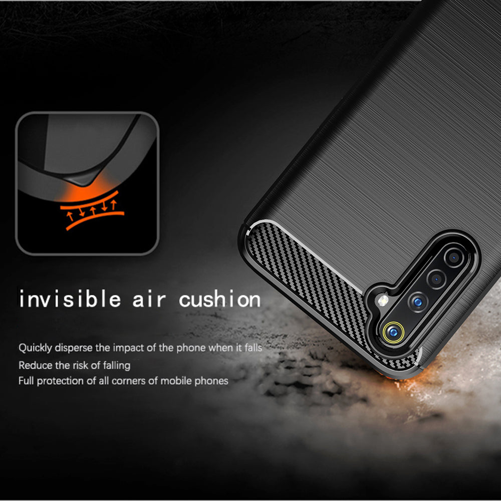 Futrola za Realme 6 Pro, Techsuit, Karbon, Crna