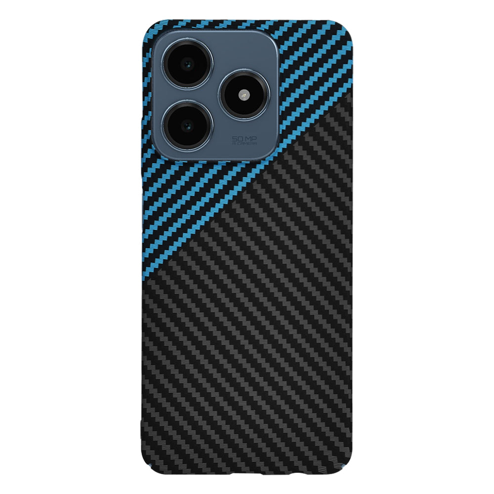 Futrola za Realme C63 / C61, Techsuit, Carbonite FiberShell, Crno Plava