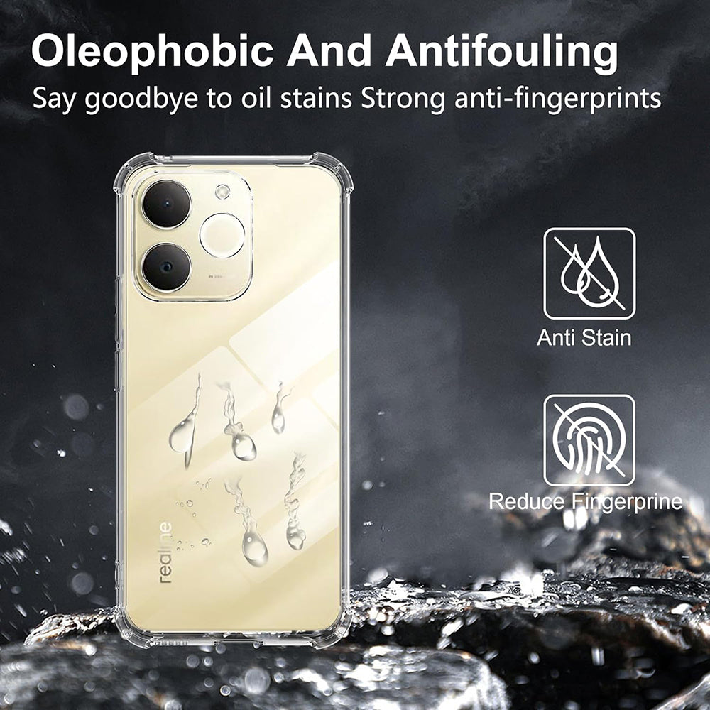 Futrola za Realme Note 70T, Techsuit, Shockproof Clear, Transparentna