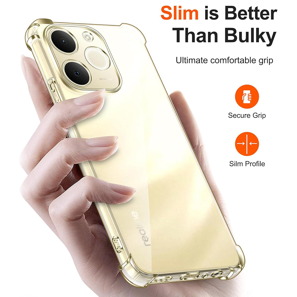 Futrola za Realme Note 70T, Techsuit, Shockproof Clear, Transparentna