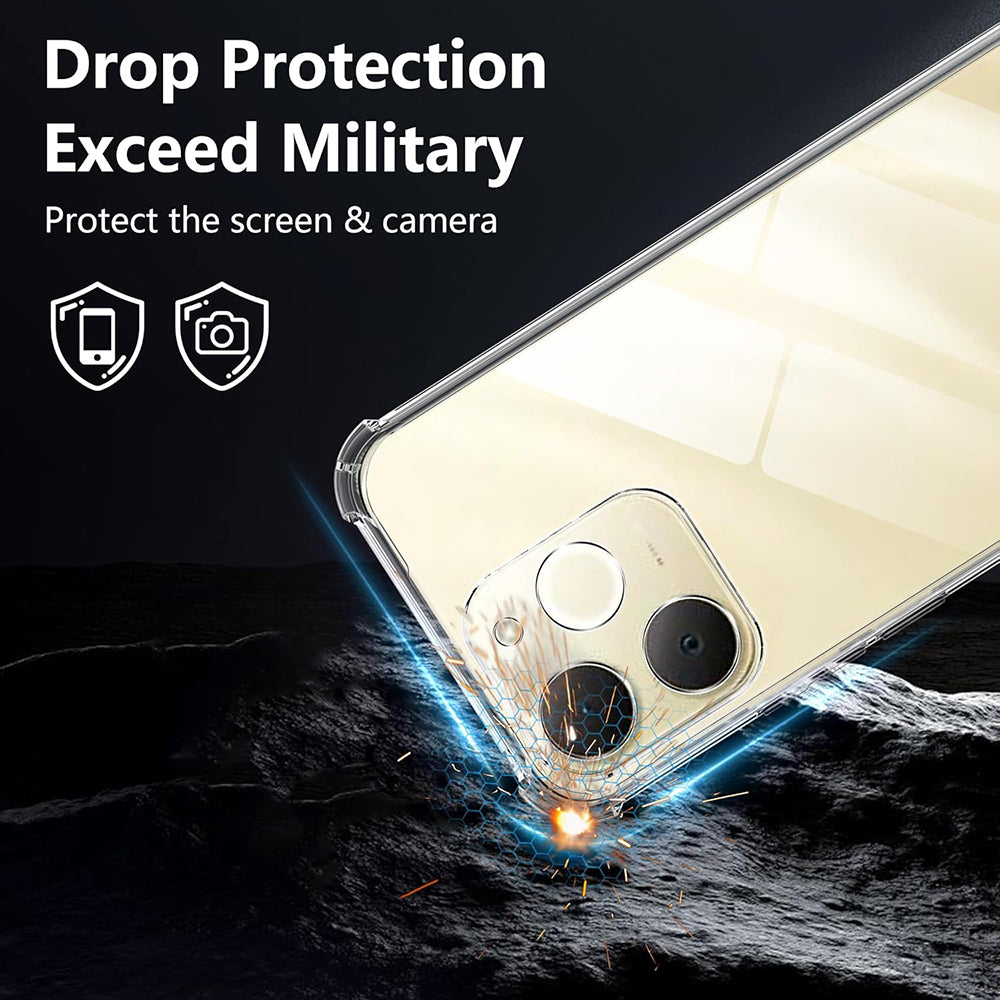 Futrola za Realme Note 70T, Techsuit, Shockproof Clear, Transparentna