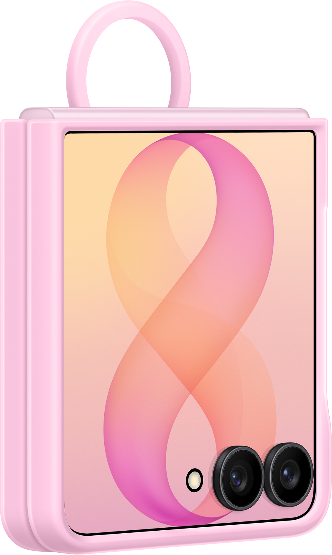 Futrola za Samsung Galaxy Z Flip8 F776, Silicone Ring Magnet, Roze EF-EF776CVEGWW