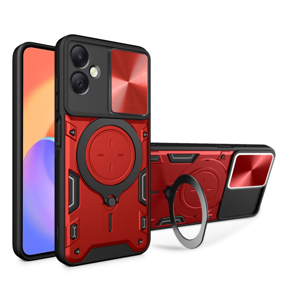 Futrola za Samsung Galaxy A06 A065, Techsuit, CamGuard Pro, Crvena