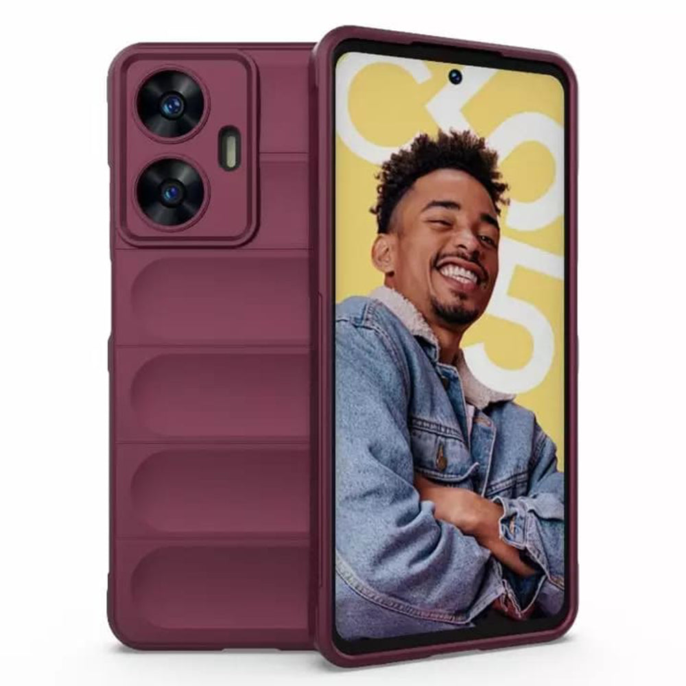 Futrola za Samsung Galaxy A07 4G A075, Techsuit, Magic Shield, Bordo