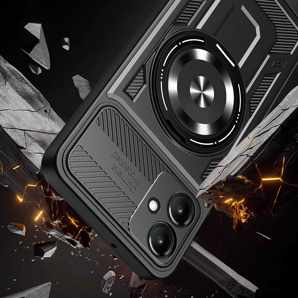 Futrola za Samsung Galaxy A07 4G A075, Techsuit, RuggedCam, Siva