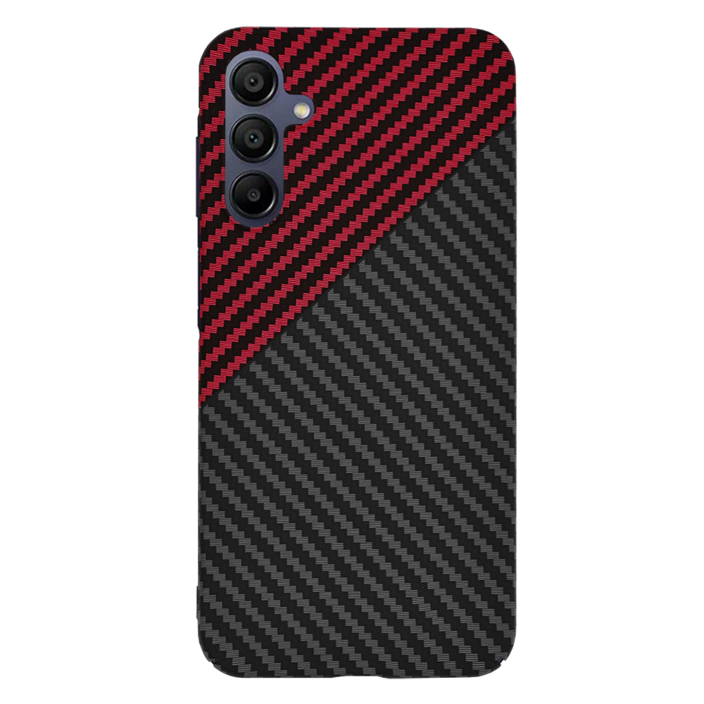 Futrola za Samsung Galaxy A15 5G A156 / A15 A155, Techsuit, Carbonite FiberShell, Crno Crvena