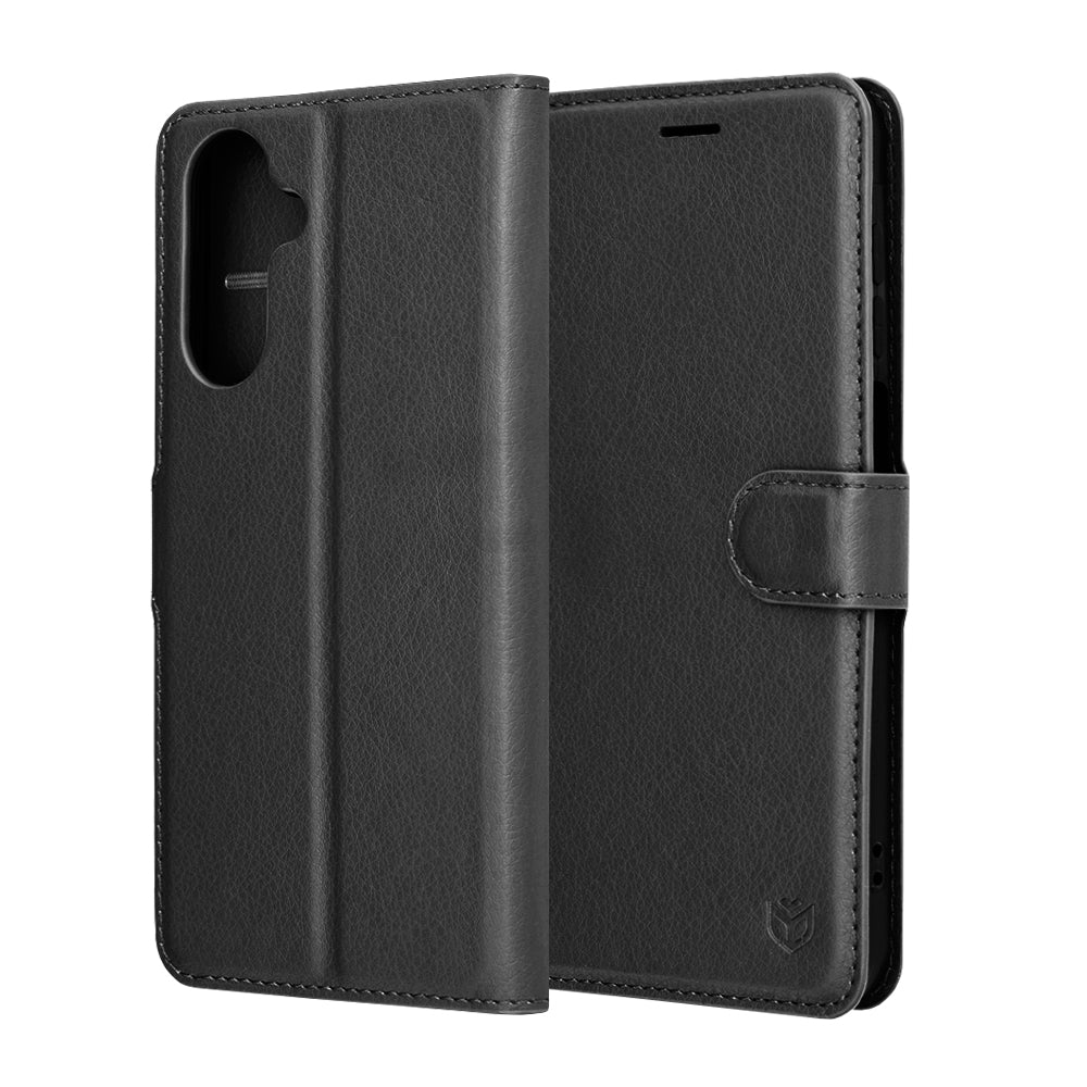 Futrola za Samsung Galaxy A17 4G / A17 5G, Techsuit, Leather Folio, Crna