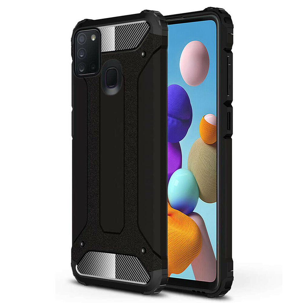 Futrola za Samsung Galaxy A21s A217, Techsuit, Hybrid Armor, Crna