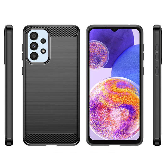 Futrola za Samsung Galaxy A23 5G A236 / A23 A235, Techsuit, Karbon, Crna