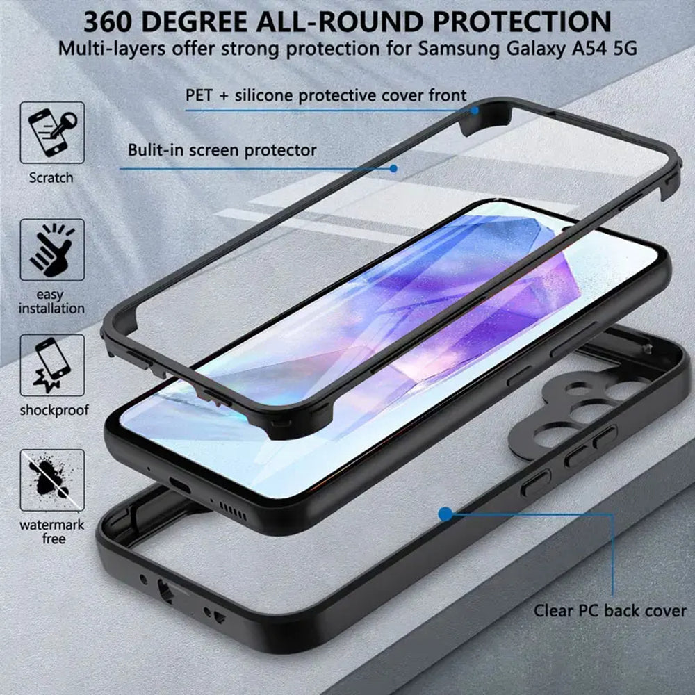 Futrola za Samsung Galaxy A35 5G A356, Techsuit, ColorVerse 360, Crna