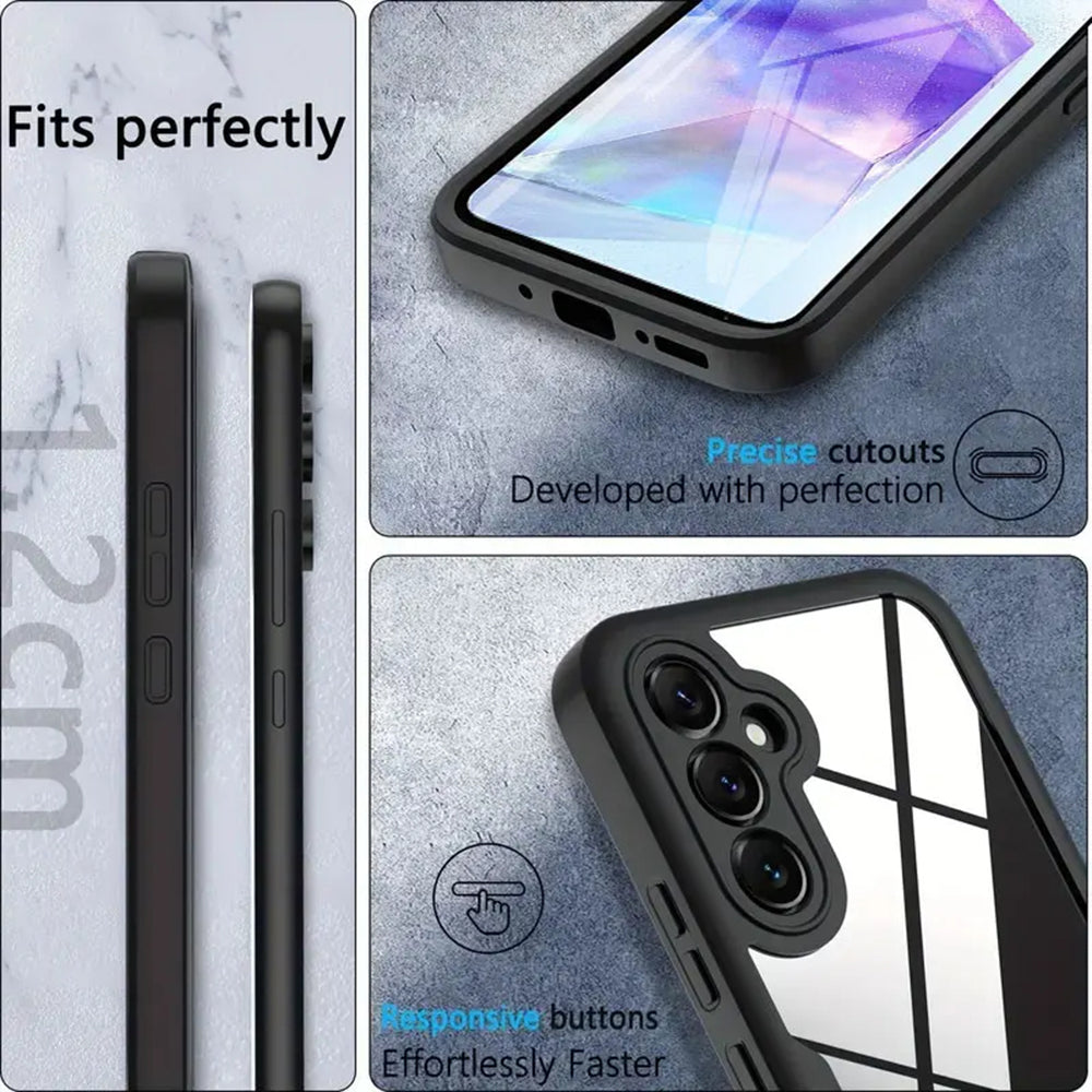 Futrola za Samsung Galaxy A35 5G A356, Techsuit, ColorVerse 360, Crna