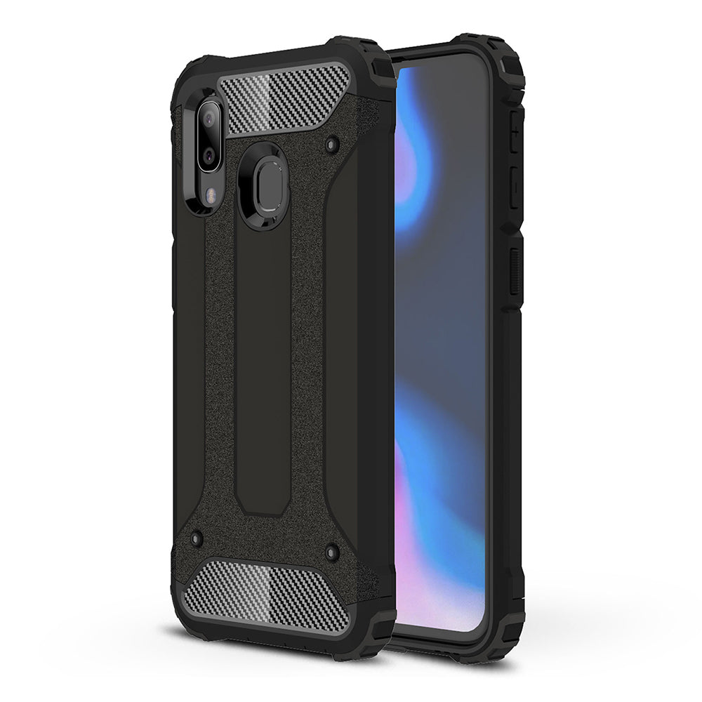 Futrola za Samsung Galaxy A40 A405, Techsuit, Hybrid Armor, Crna