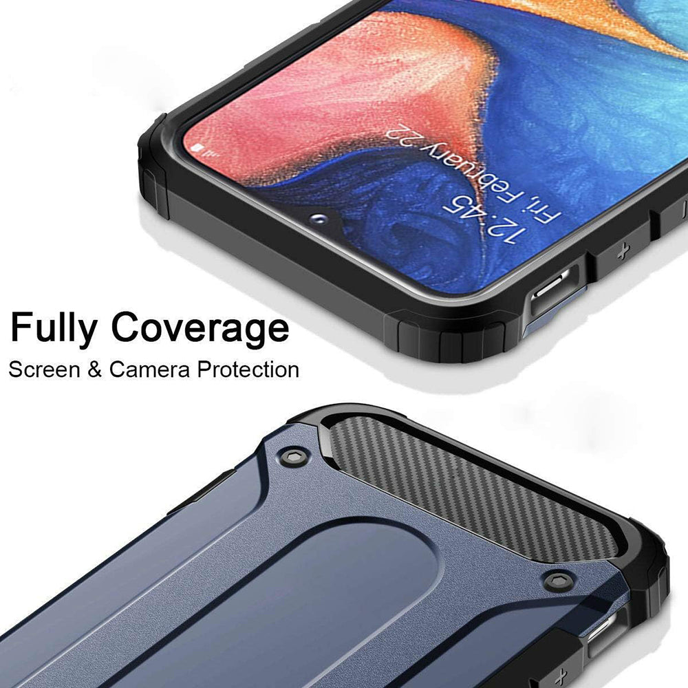 Futrola za Samsung Galaxy A40 A405, Techsuit, Hybrid Armor, Crna