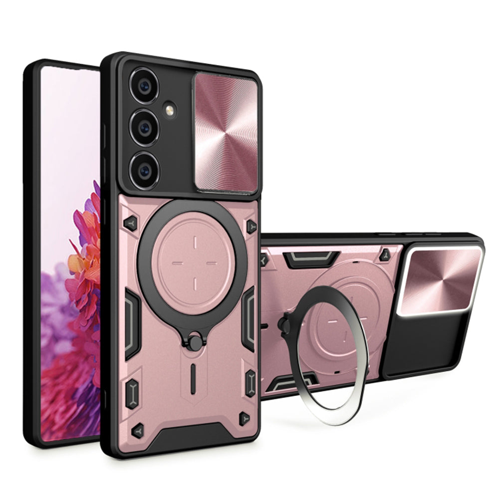 Futrola za Samsung Galaxy A54 A546, Techsuit, CamGuard Pro, Roze Zlatna