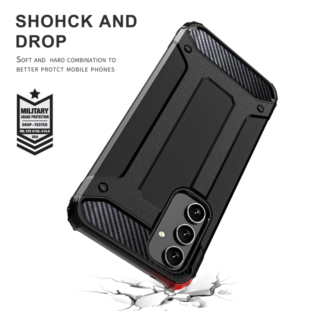 Futrola za Samsung Galaxy A54 A546, Techsuit, Hybrid Armor, Crna