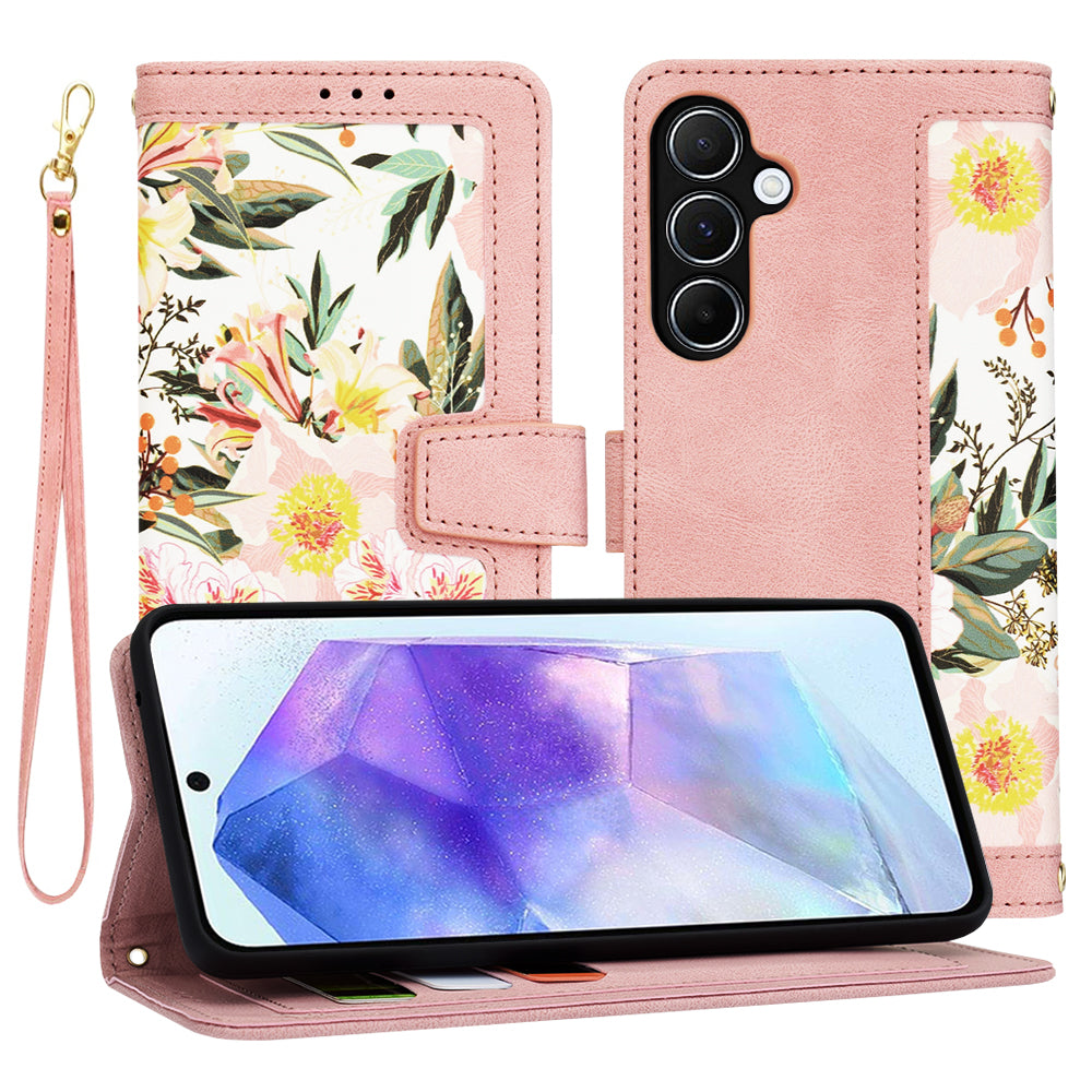 Futrola za Samsung Galaxy A55 5G A556, Techsuit, FlipCraft, Roze