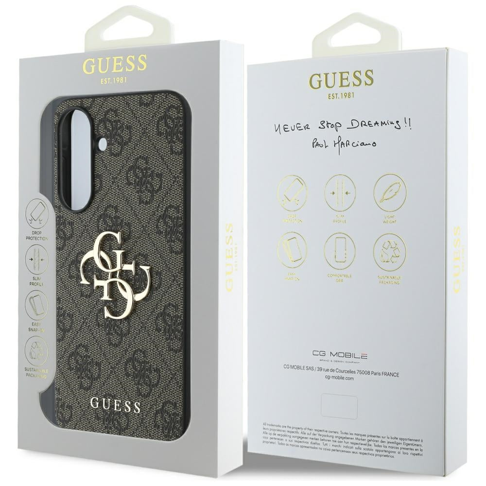 Futrola za Samsung Galaxy A56 A566, Guess, 4G Big Logo, Braon