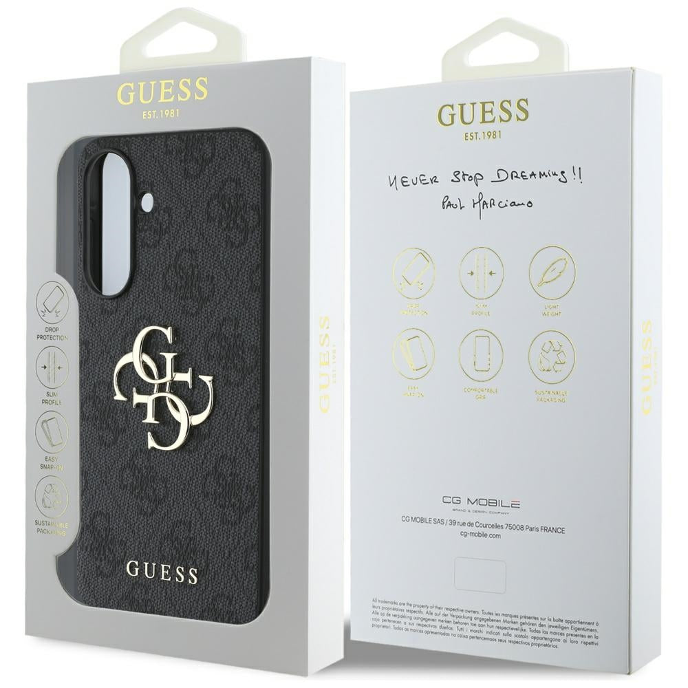 Futrola za Samsung Galaxy A56 A566, Guess, 4G Big Logo, Crna