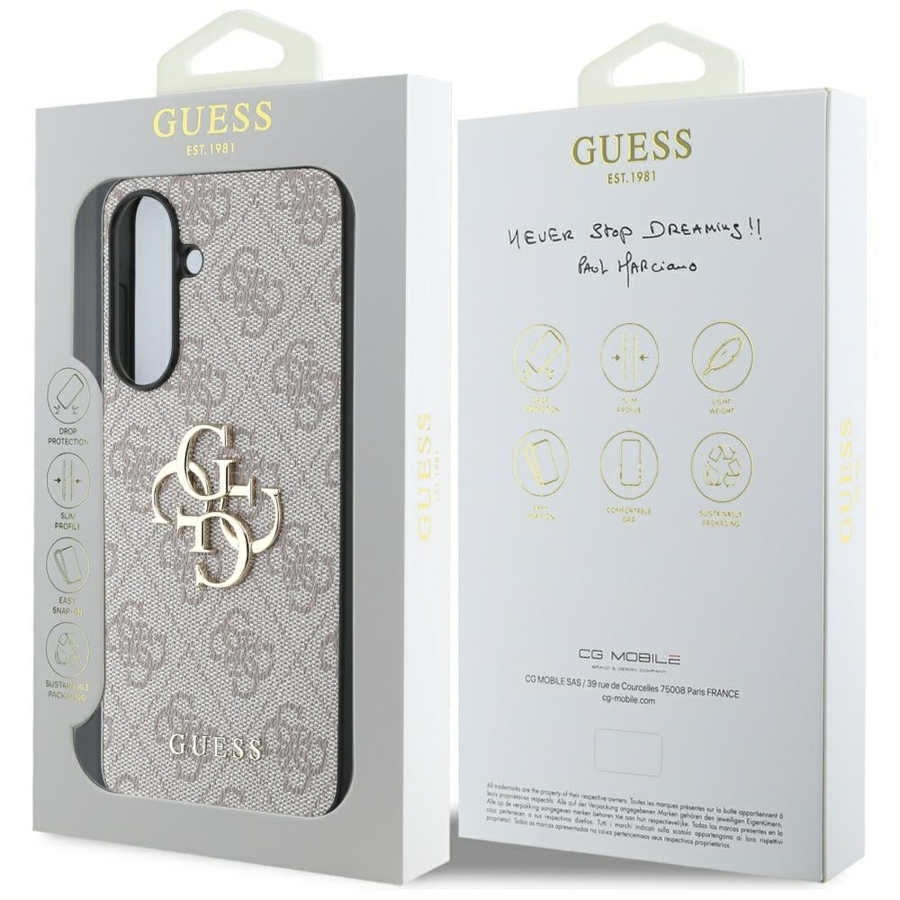 Futrola za Samsung Galaxy A56 A566, Guess, 4G Big Logo, Roze