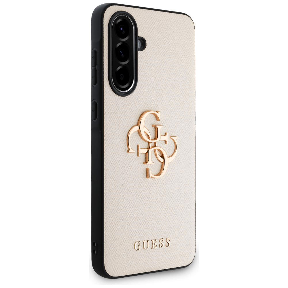 Futrola za Samsung Galaxy A56 A566, Guess, 4G Grained Big and Classic Logo, Bež