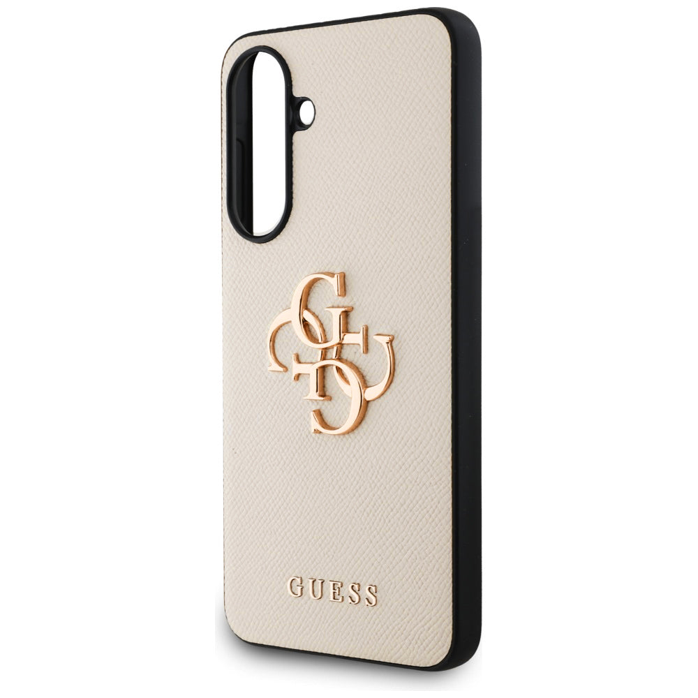 Futrola za Samsung Galaxy A56 A566, Guess, 4G Grained Big and Classic Logo, Bež