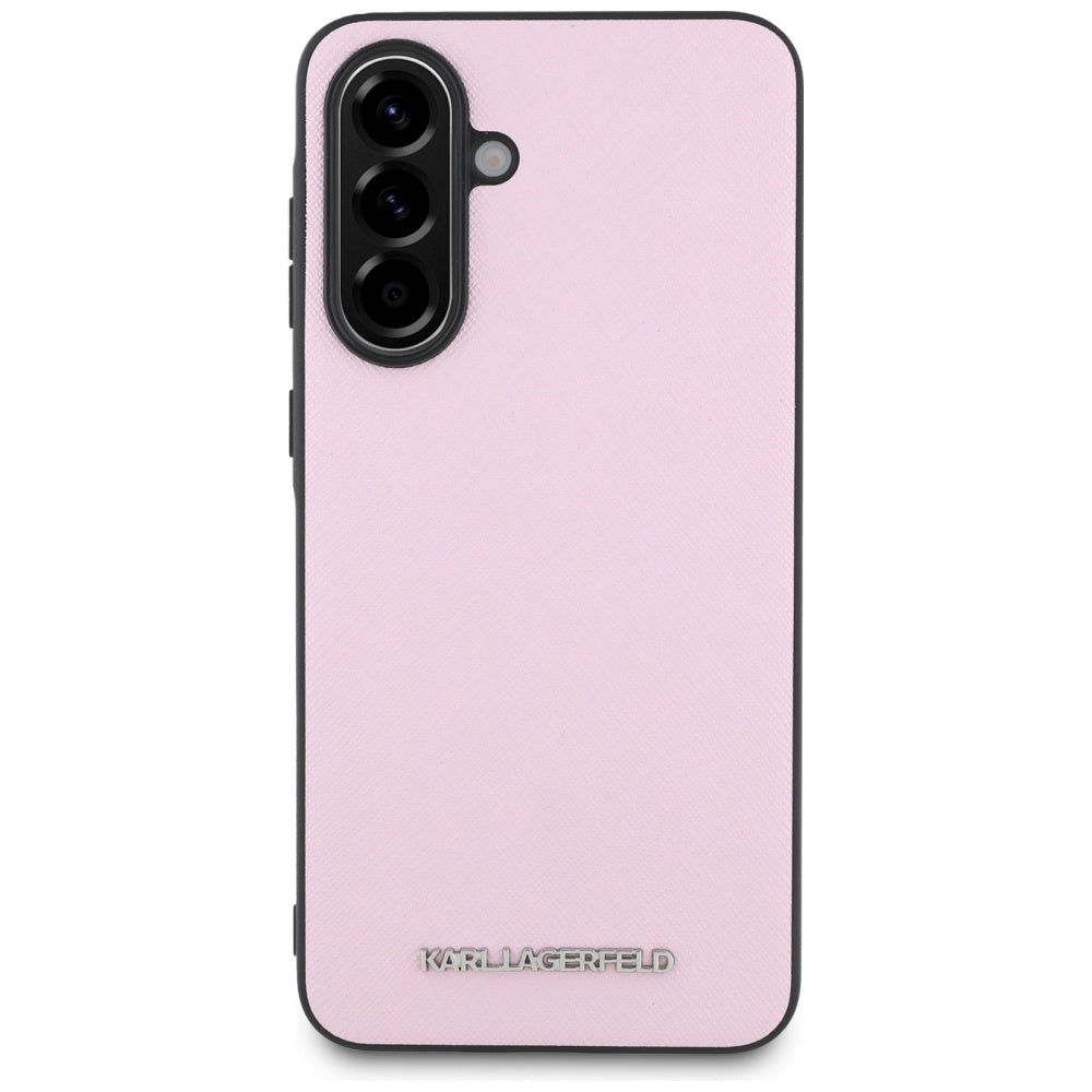 Futrola za Samsung Galaxy A56 A566, Karl Lagerfeld, Saffiano Metal Logo, Roze