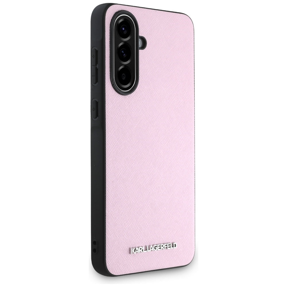 Futrola za Samsung Galaxy A56 A566, Karl Lagerfeld, Saffiano Metal Logo, Roze