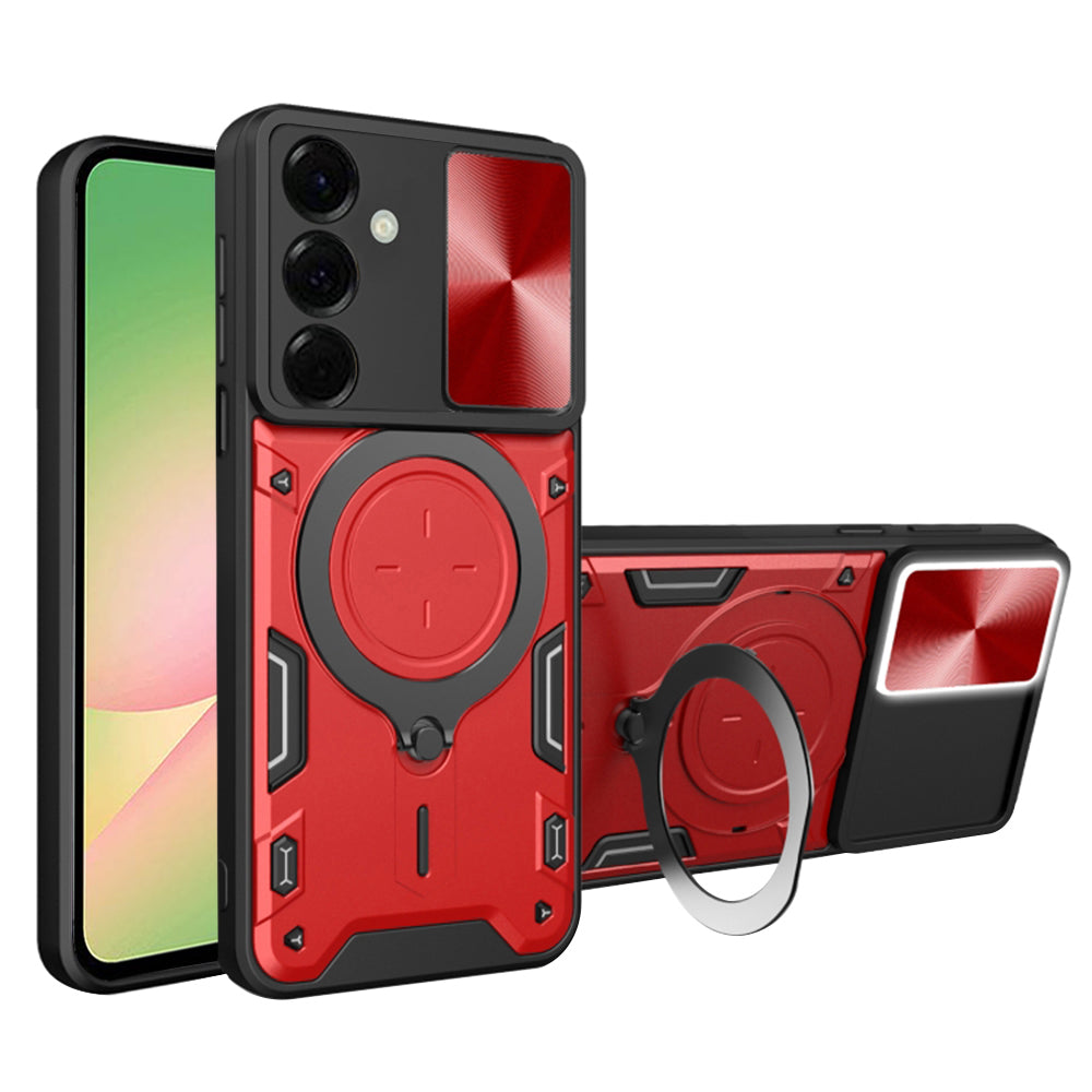 Futrola za Samsung Galaxy A56 A566, Techsuit, CamGuard Pro, Crvena