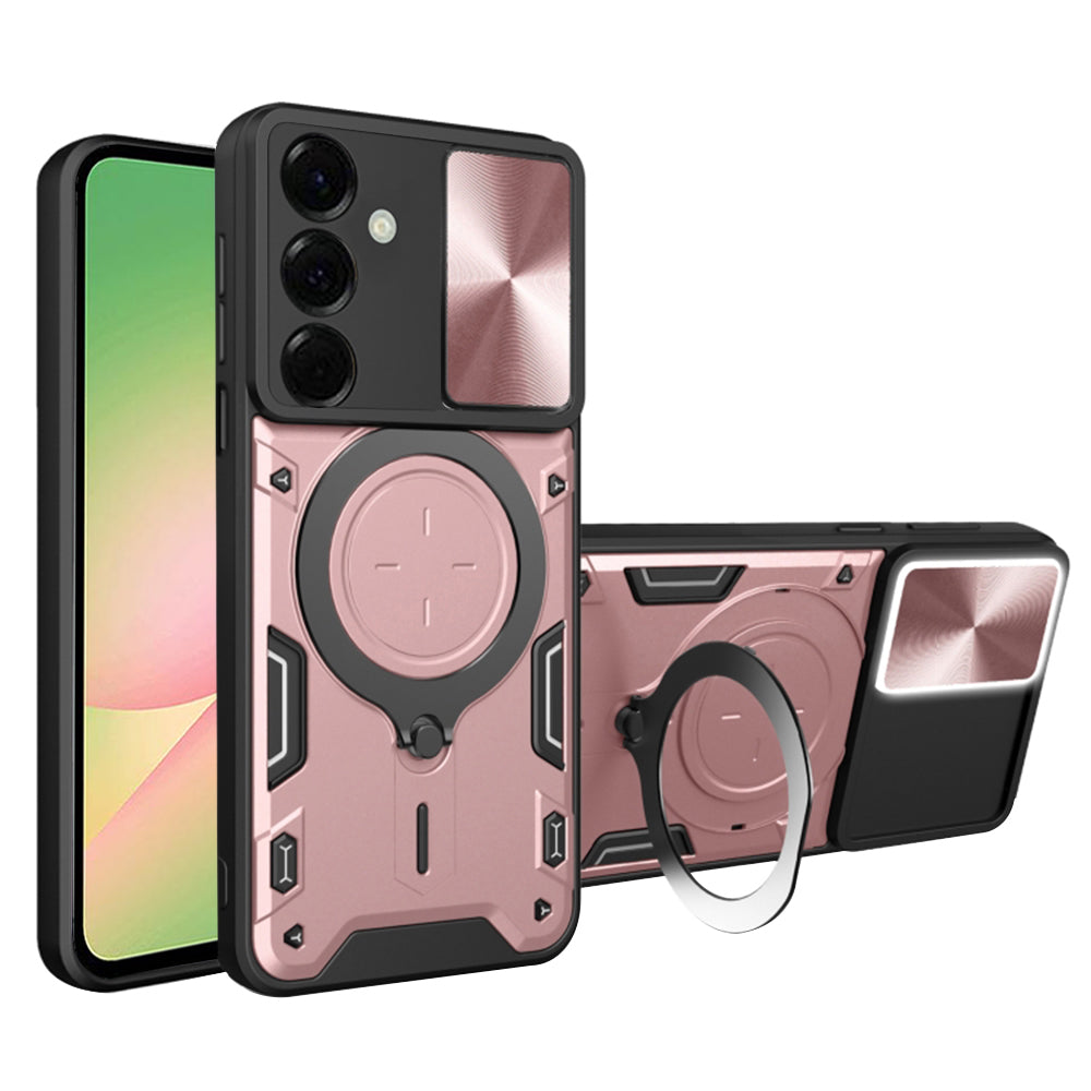 Futrola za Samsung Galaxy A56 A566, Techsuit, CamGuard Pro, Roze Zlatna