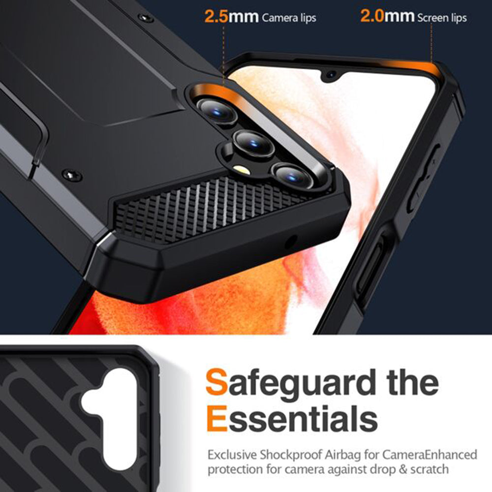 Futrola za Samsung Galaxy A56 A566, Techsuit, Hybrid Armor, Crna