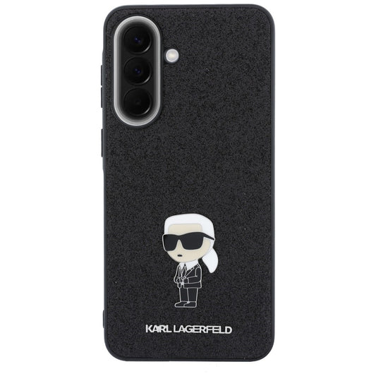 Futrola za Samsung Galaxy A57 5G, Karl Lagerfeld, Glitter Fixed Ikonik Karl, Crna
