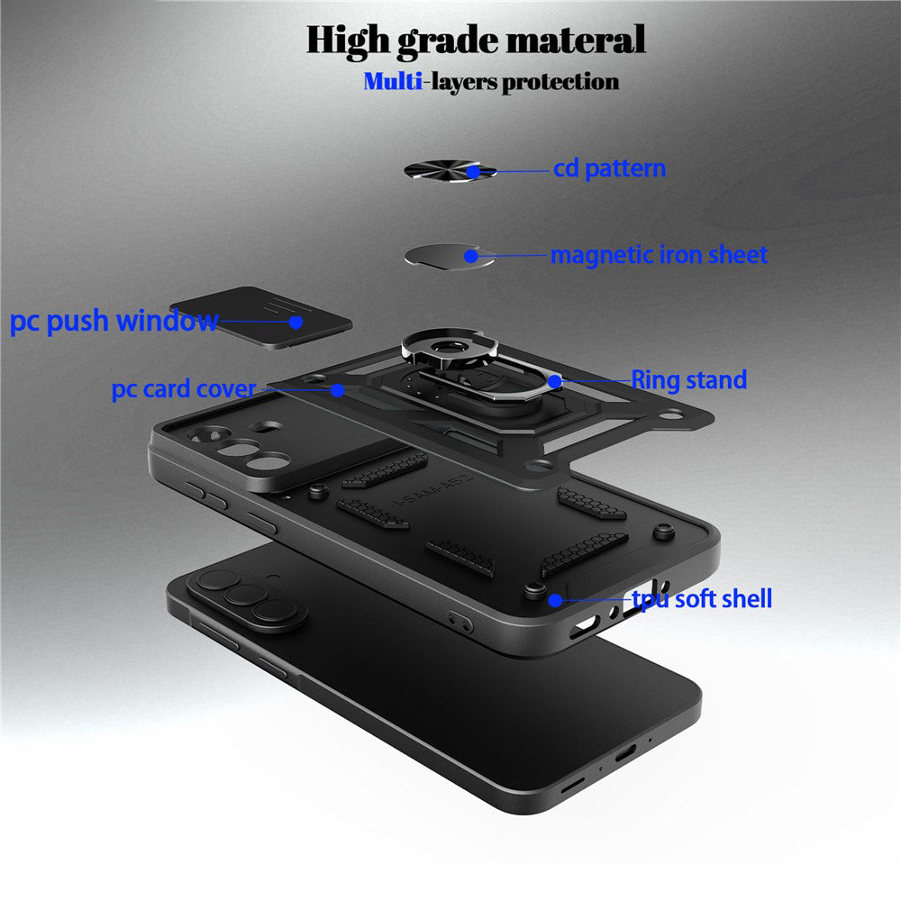 Futrola za Samsung Galaxy A57 5G, Techsuit, CamShield, Zlatna