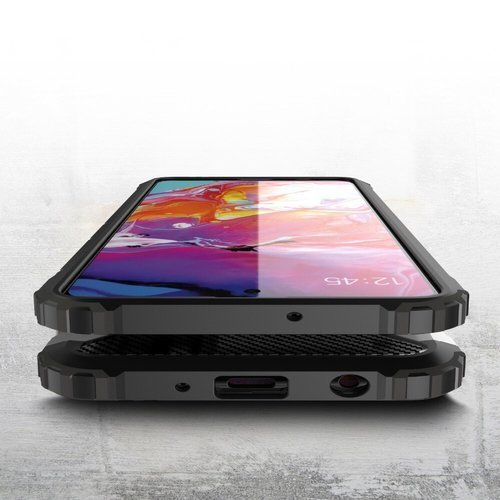 Futrola za Samsung Galaxy A71 A715, Techsuit, Hybrid Armor, Crna