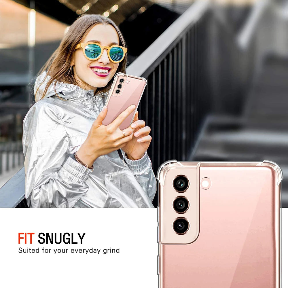 Futrola za Samsung Galaxy S21 FE 5G G990, Techsuit, Otporna na udarce, Providna