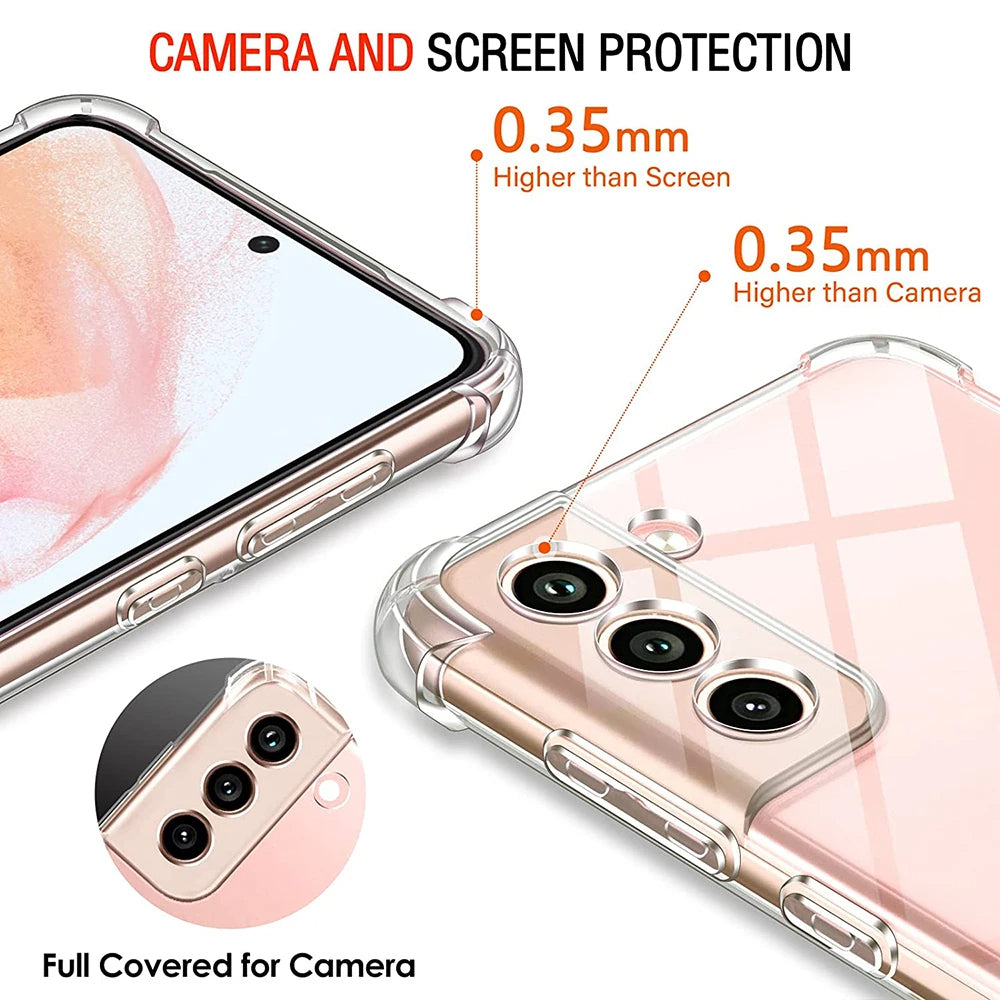 Futrola za Samsung Galaxy S21 FE 5G G990, Techsuit, Otporna na udarce, Providna