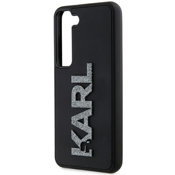 Futrola za Samsung Galaxy S23+ S916, Karl Lagerfeld, 3D Rubber Glitter Logo, Crna