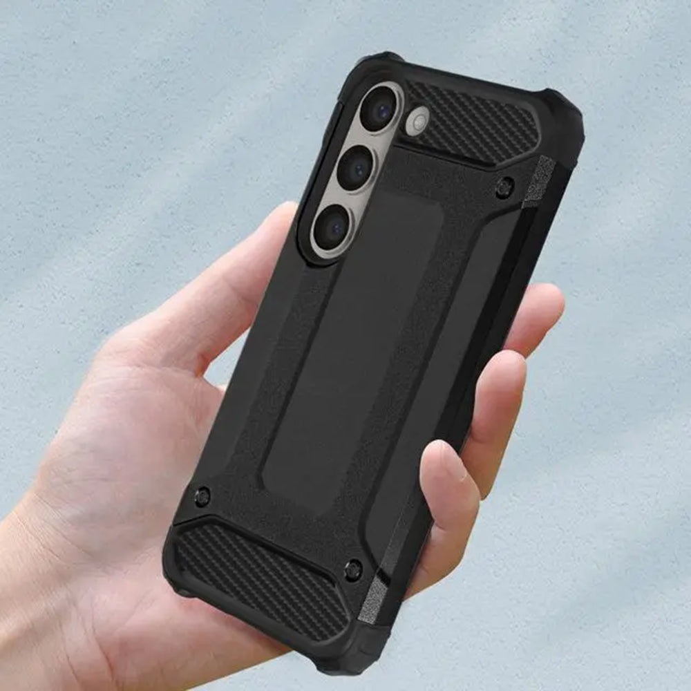 Futrola za Samsung Galaxy S23+ S916, Techsuit, Hybrid Armor, Crna