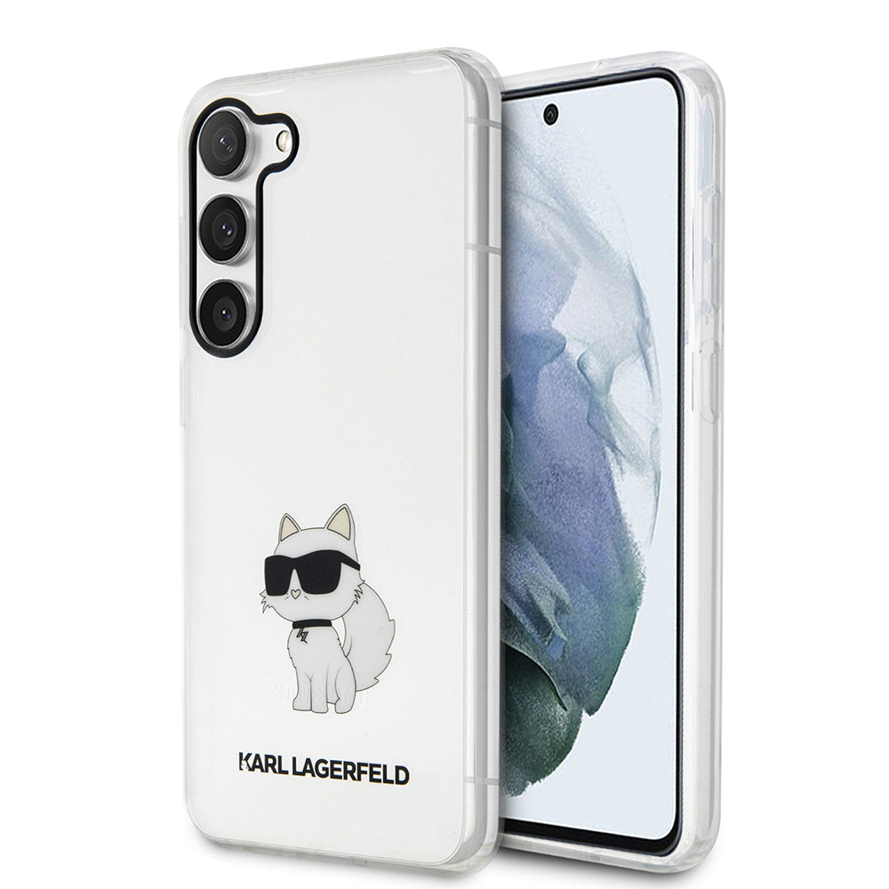 Futrola za Samsung Galaxy S23 S911, Karl Lagerfeld, Ikonik Choupette, Providna