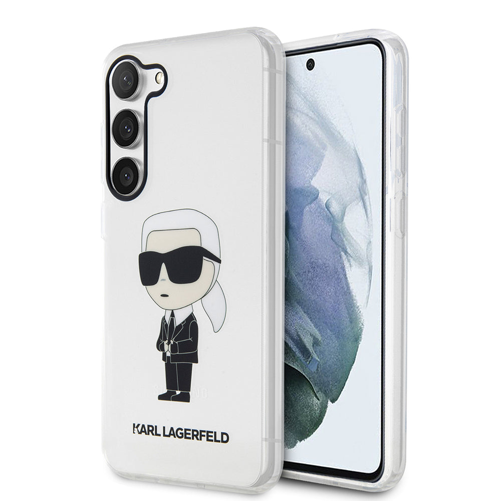 Futrola za Samsung Galaxy S23 S911, Karl Lagerfeld, Ikonik Karl, Providna