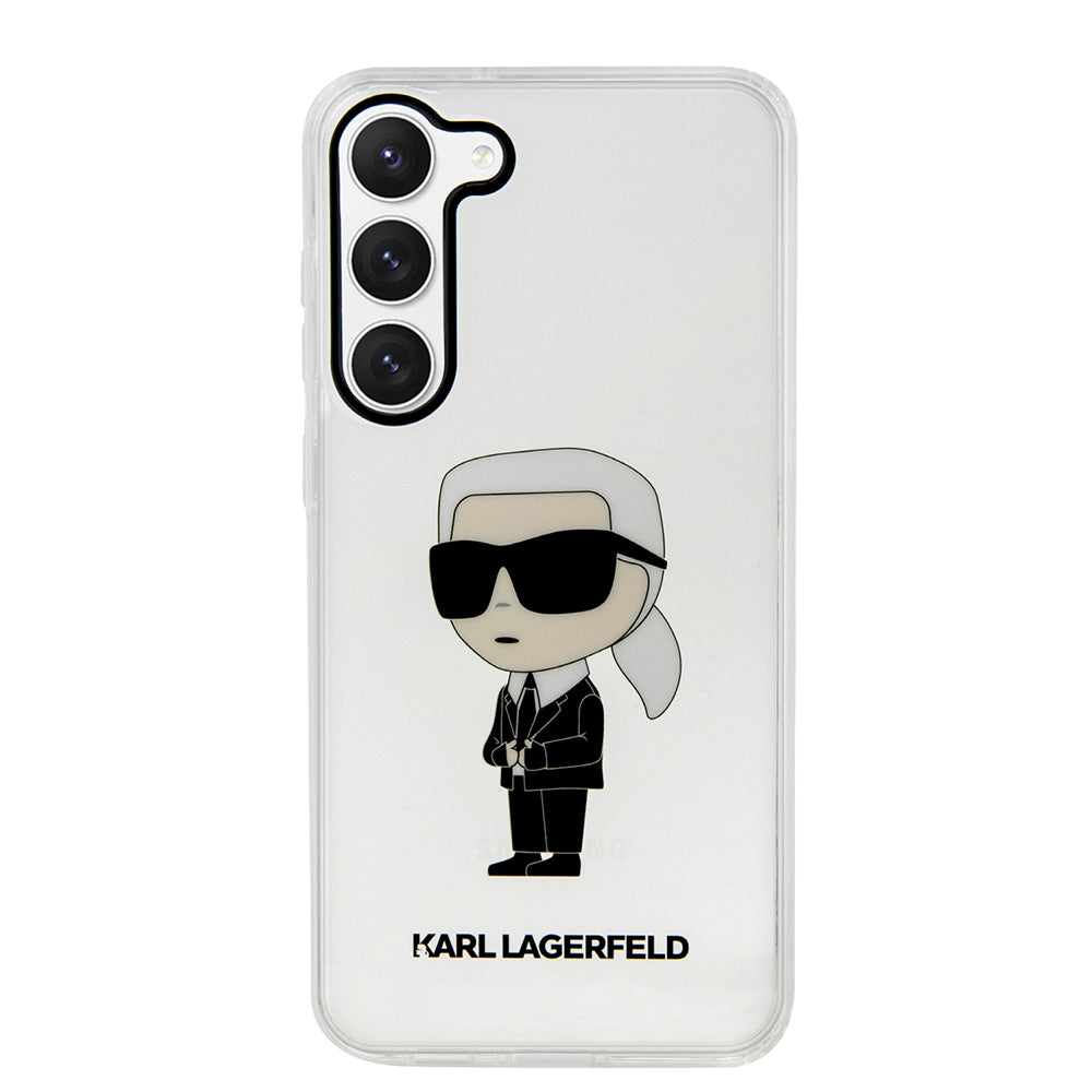 Futrola za Samsung Galaxy S23 S911, Karl Lagerfeld, Ikonik Karl, Providna