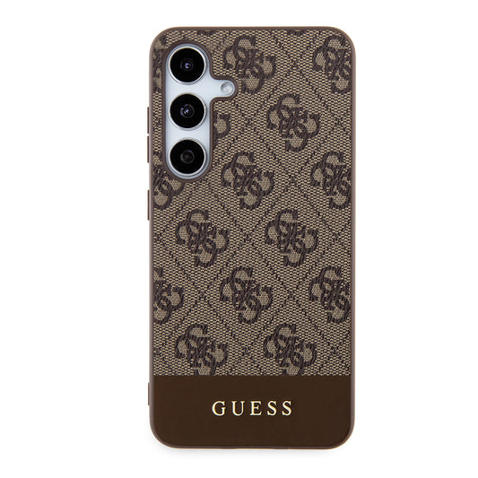 Futrola za Samsung Galaxy S24+ S926, Guess, 4G Stripe, Braon