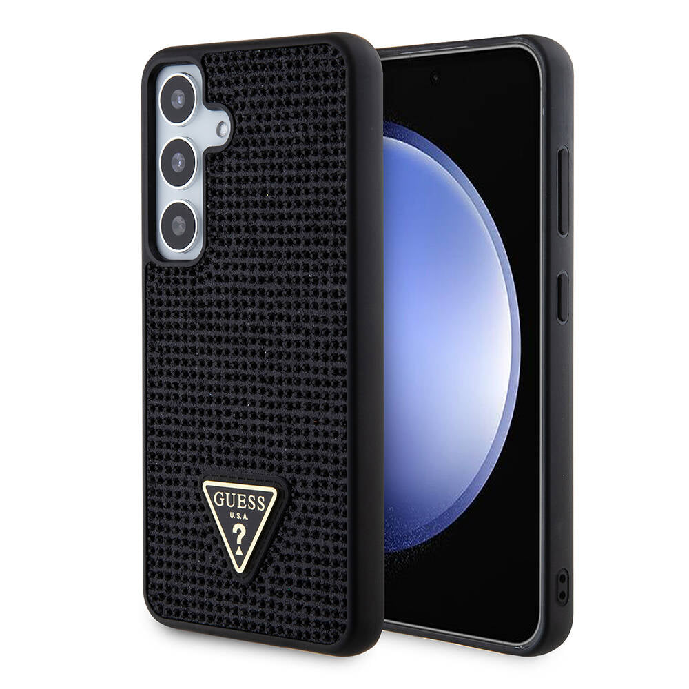 Futrola za Samsung Galaxy S24+ S926, Guess, Rhinestone Triangle Logo, Crna