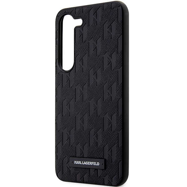 Futrola za Samsung Galaxy S24+ S926, Karl Lagerfeld, Saffiano Monogram Metal Logo, Crna