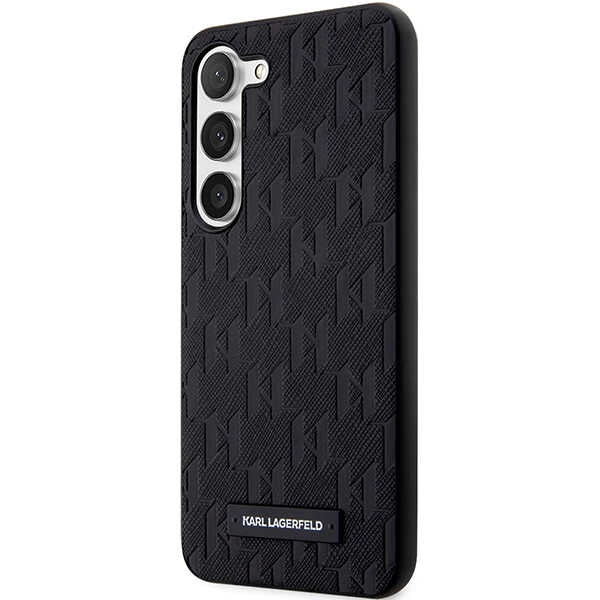 Futrola za Samsung Galaxy S24+ S926, Karl Lagerfeld, Saffiano Monogram Metal Logo, Crna