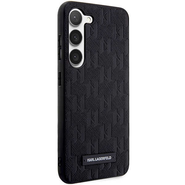 Futrola za Samsung Galaxy S24+ S926, Karl Lagerfeld, Saffiano Monogram Metal Logo, Crna
