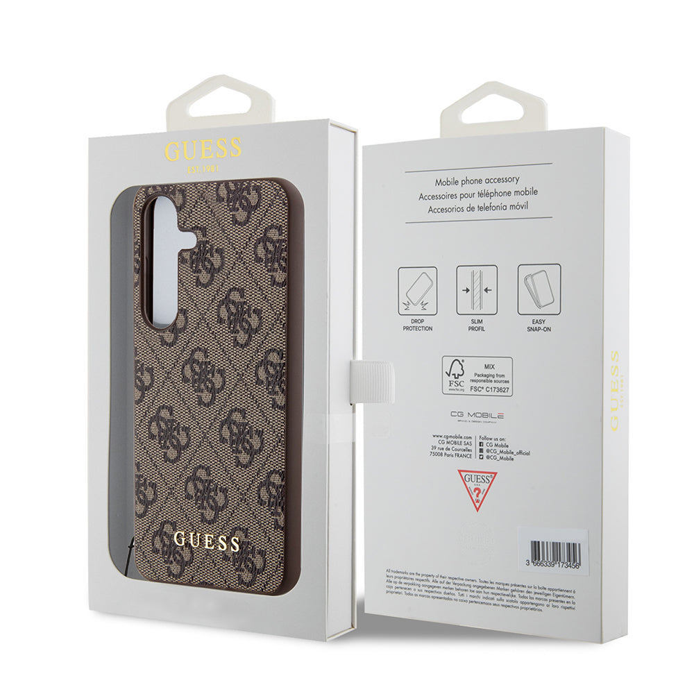 Futrola za Samsung Galaxy S24 S921, Guess, 4G Charm, Braon