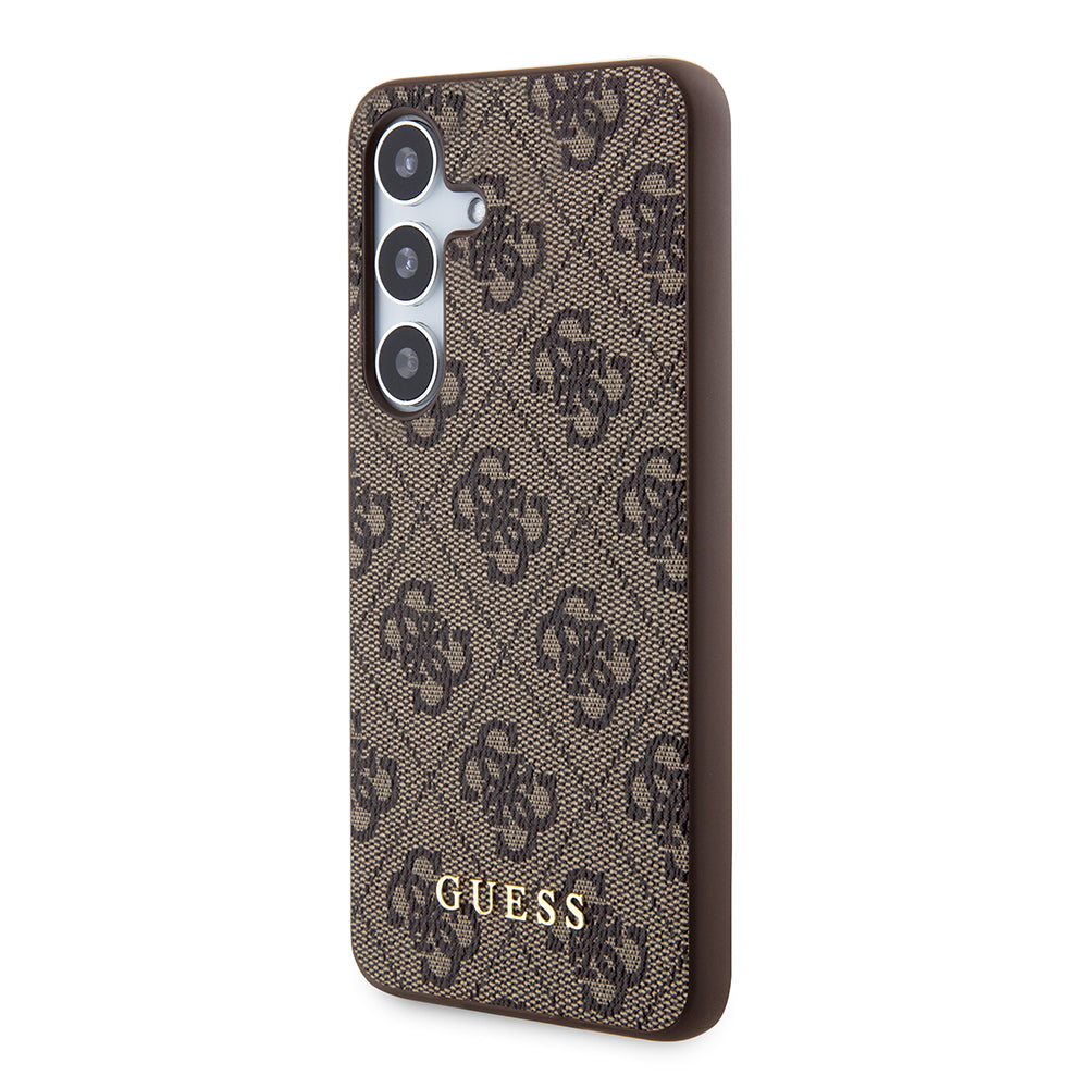 Futrola za Samsung Galaxy S24 S921, Guess, 4G Metal Gold Logo, Braon