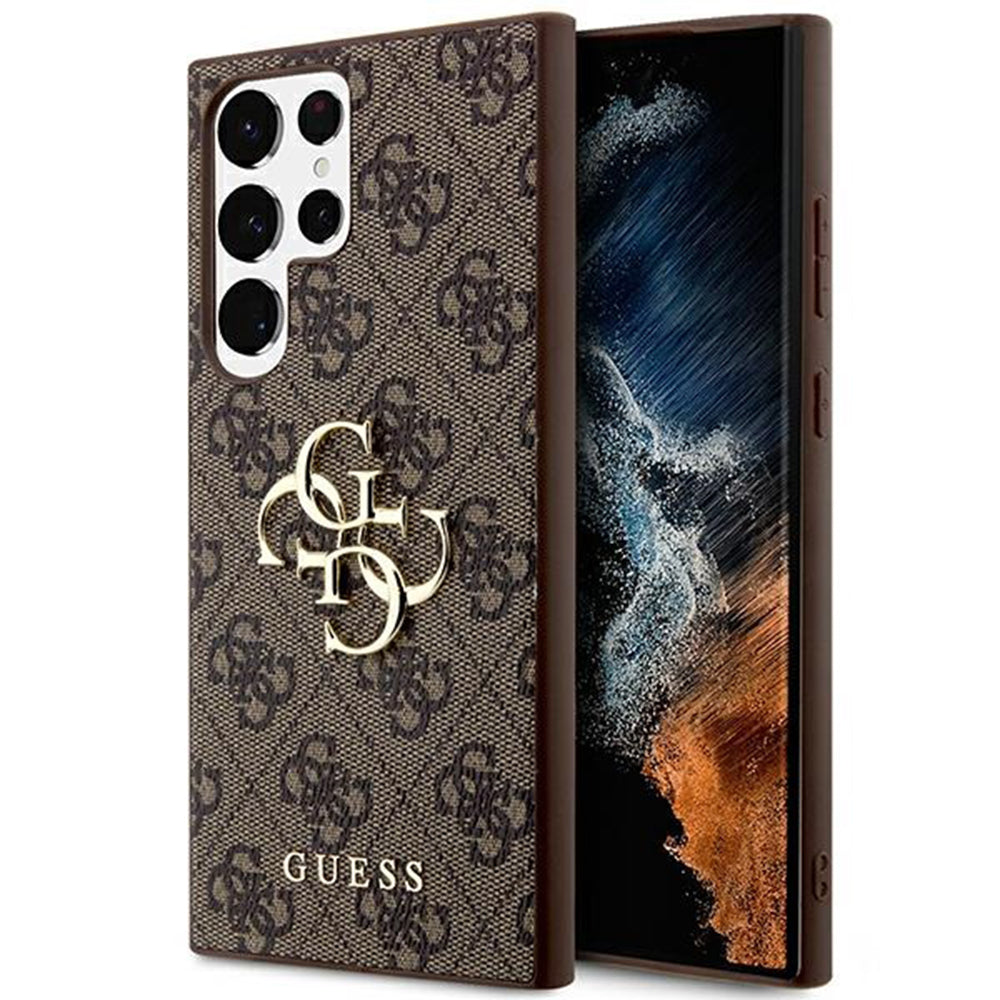 Futrola za Samsung Galaxy S24 Ultra S928, Guess, 4G Big Logo, Braon